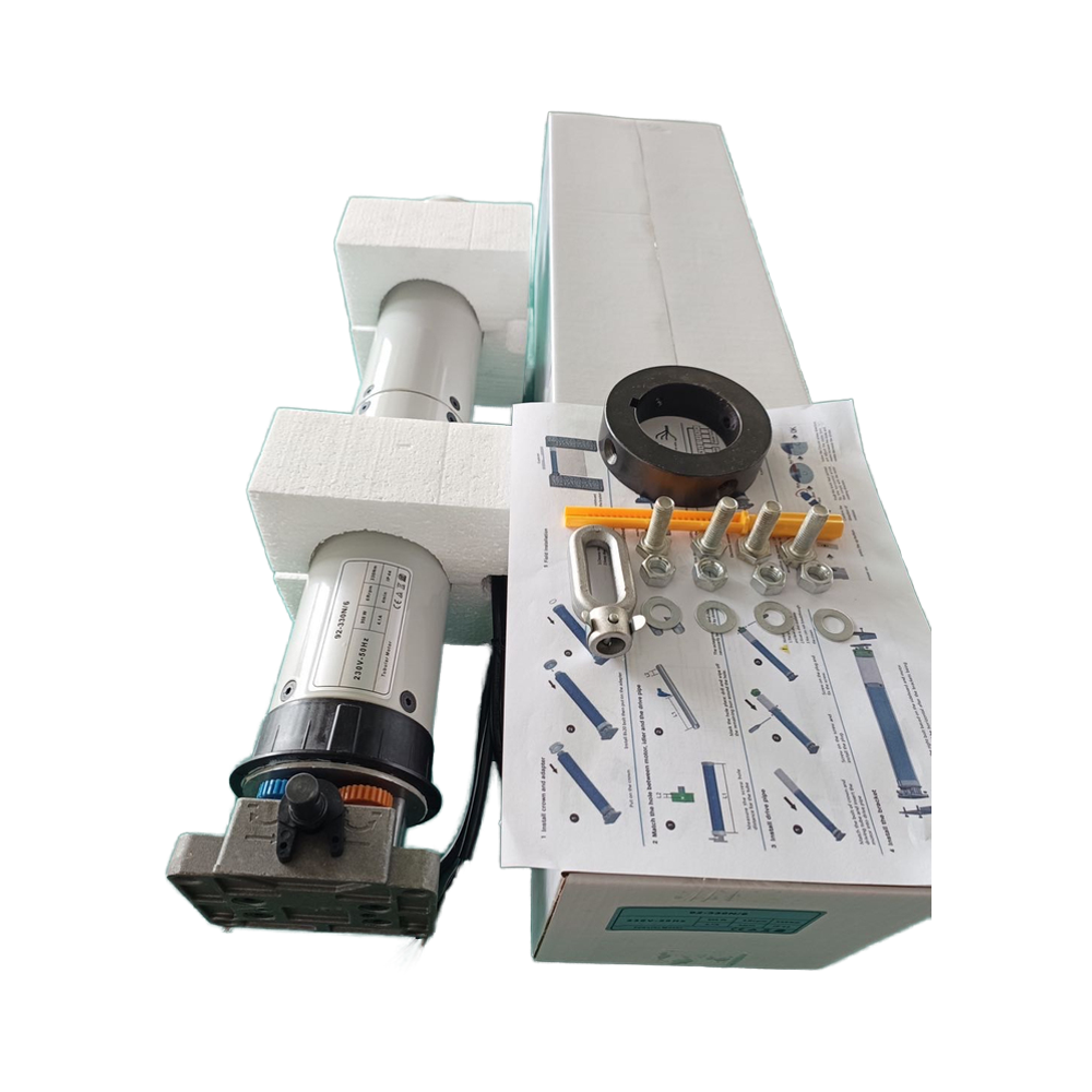Industry Steel Entry Door with DM92 500N Big Torque Industrial Roller Tubular Motor Window Accessories