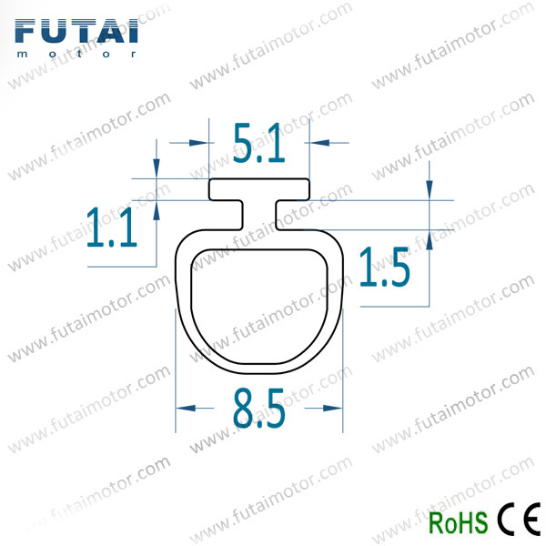 R101 FUTAI EPDM Rubber Profile Applied to Roller Shutter Window