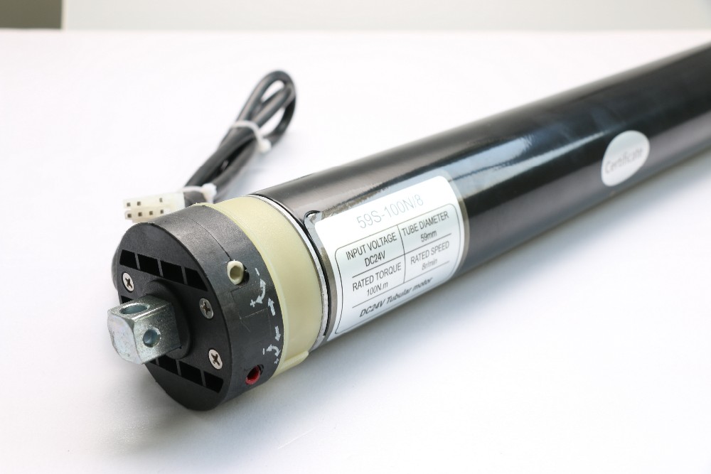 DC 59mm Skylight 24V Tubular Motor Without Thermal protection with Battery Back up