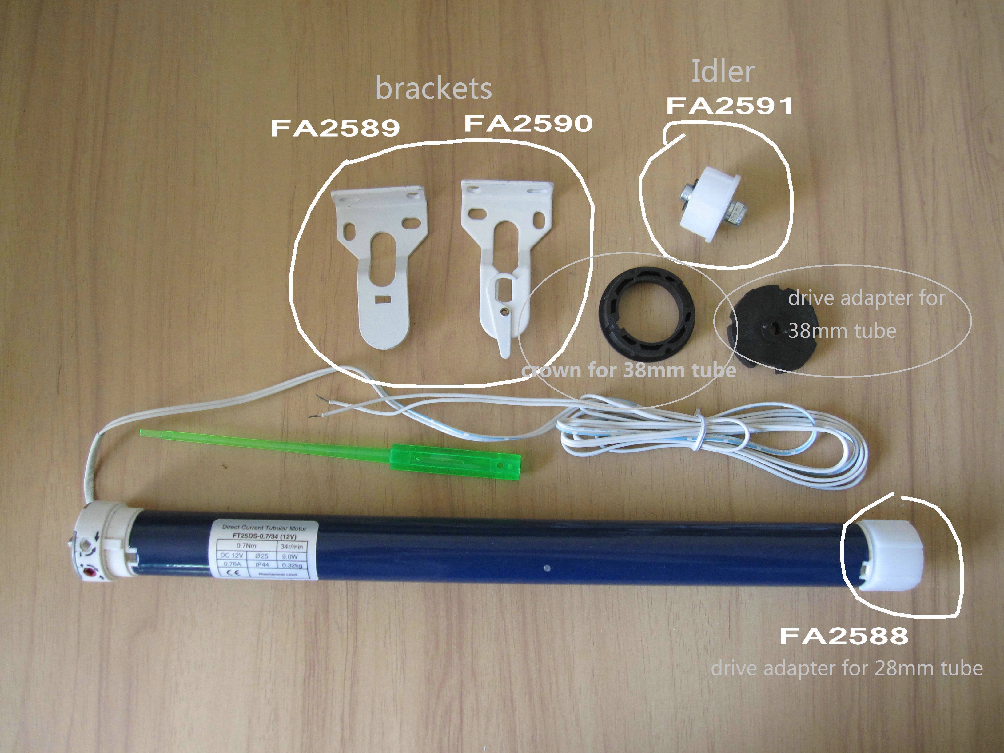 25mm 25DS Tubular Motor Mechanical Limit Bus Train Roller Blinds 0.7N 0.8N 4kgs 28rpm 34RPM Low Noise Quiet 12V 24V