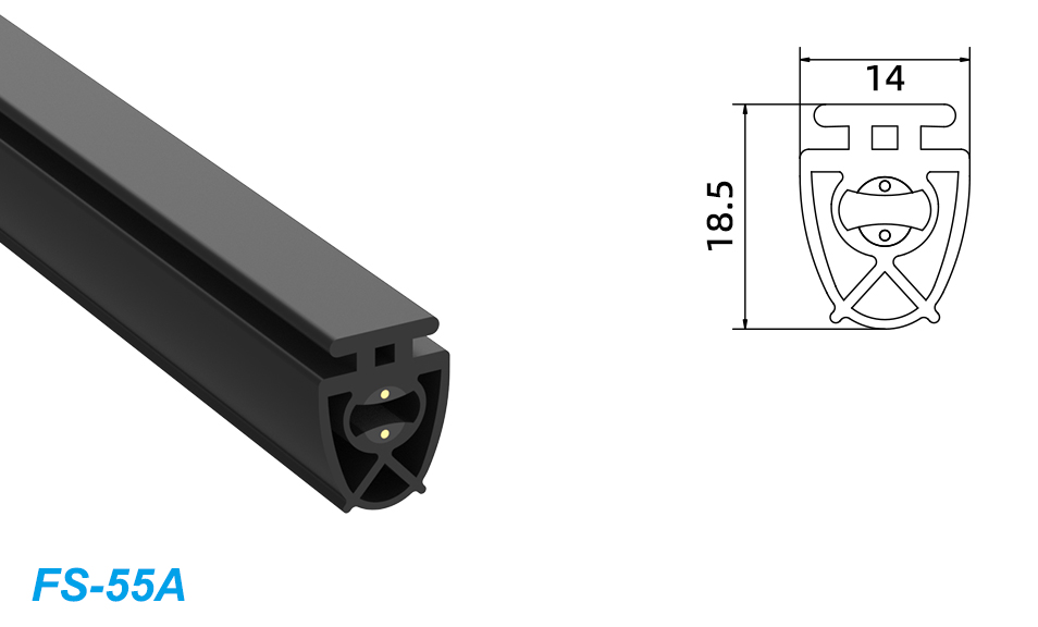 FUTAI FS-55A Hot Sales Rubber Safety Edge for Garage Door High Demand and Popular Choice