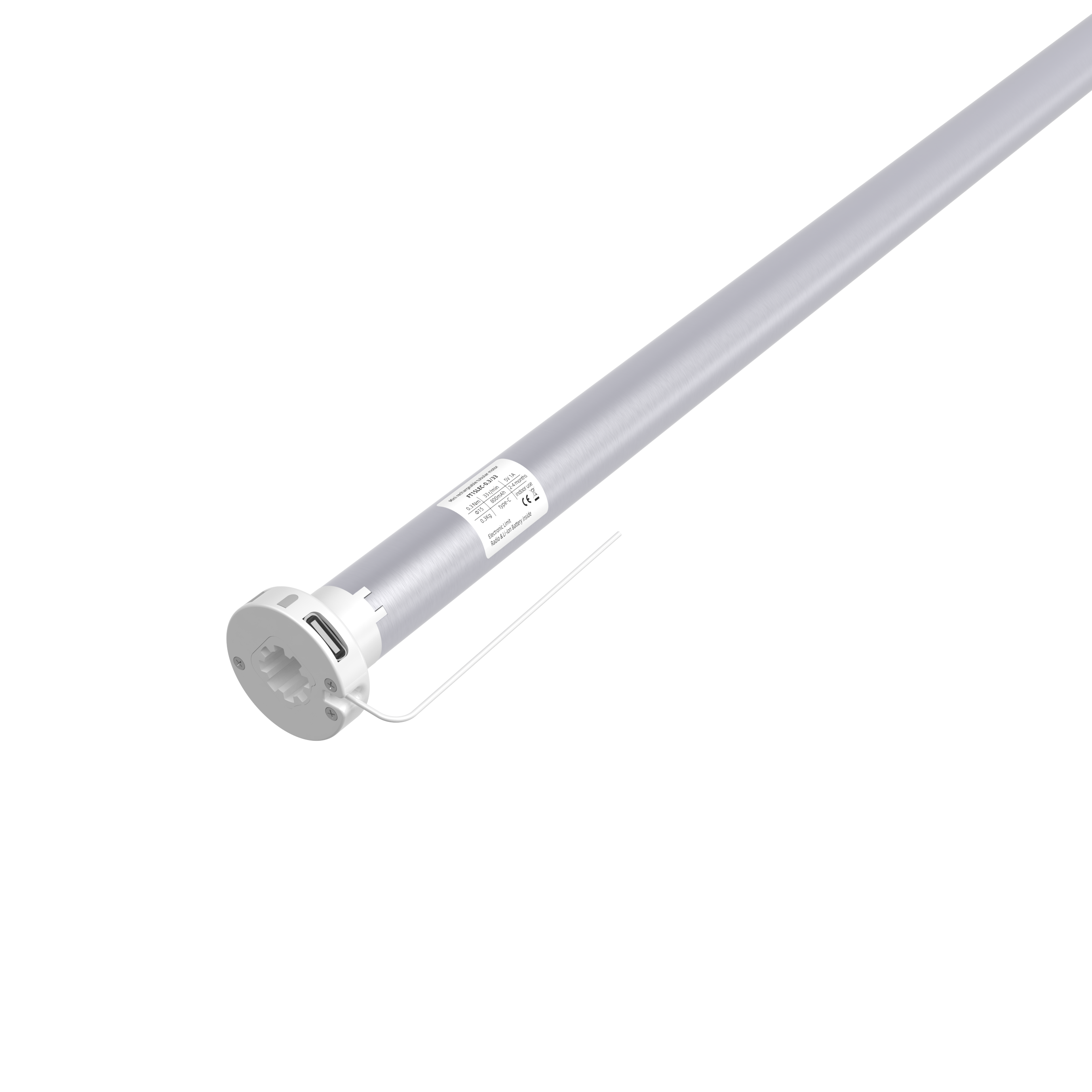 Tuya Smart Roller Blinds Motor Rechargeable 17/25/28mm Tube Smart Blinds Opener Remote Control Modern Design Bathroom